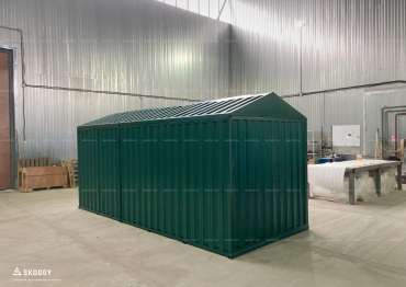 Разборной гараж SKOGGY для мототехники в цвете Зеленый мох в Истре