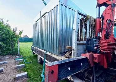 Блок-контейнер для хранения дров в д.Финеево, ВО