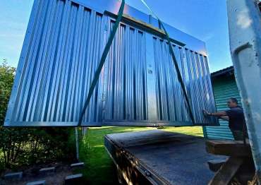 Блок-контейнер для хранения дров в д.Финеево, ВО