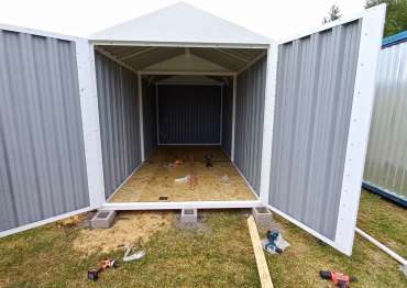 Сарай СКОГГИ с двускатной крышей для дачи в д. Русановская