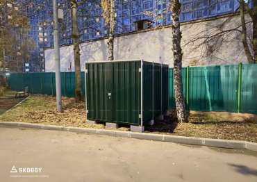 Гараж для Мотоцикла с Плоской Крышей Усиленный SKOGGY 4м