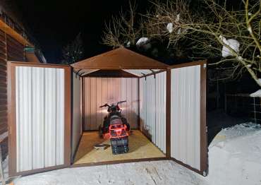 Гараж для снегохода в Бужаниново