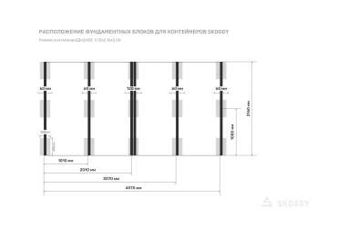 Установка на блоки