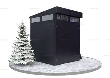 Блок Контейнер с Односкатной Крышей Премиум SKOGGY Mini 2м