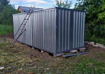Два металлических блок-контейнера SKOGGY в д. Давыдовское, Тюменская область