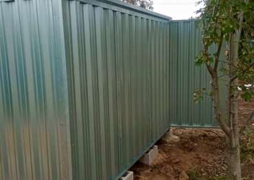 Блок-контейнер SKOGGY оцинкованный с вандал-баром в СНТ Москворечье