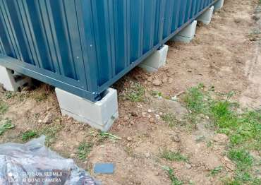 Установка контейнера SKOGGY на блоки в г. Раменское