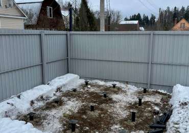 Площадка для хозблока СКОГГИ в с. Михайловское