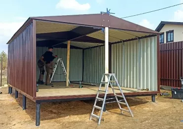 Широкий хозблок 6х4 SKOGGY в д. Леньково