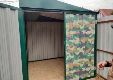 Гараж СКОГГИ 2*2 с односкатной крышей в д. Болтино -2