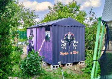 Хозблок SKOGGY с принтом в СНТ Хуторок