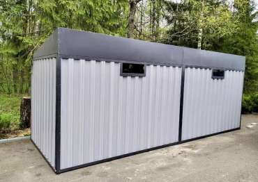 Хозблок для дачного инвентаря в СНТ Синий помидор