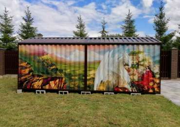 Хозблок с индивидуальным принтом для участка в д. Лазурная, Тверская область