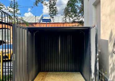 Хозблок для хранения рабочих инструментов с плоской крышей для компании "Мосгаз", г. Москва