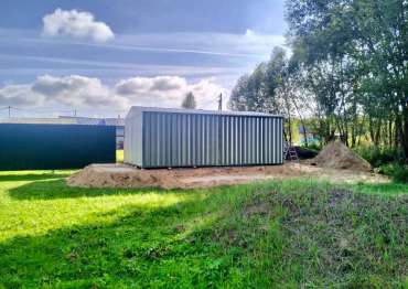 Вместительный контейнер в цинковом цвете в дер. Смыково, Судогодский р-н, Владимирская область