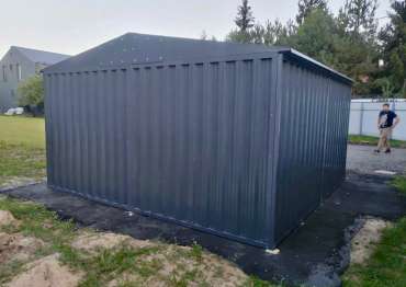 Гараж для мототехники с упорами для ворот в дер. Селятино, г. Наро-Фоминск, МО