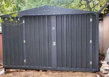 Вместительный 7 метровый гараж с двускатной крышей в пос. Усово-Тупик, Одинцовский р-н, МО