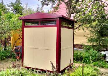 Люксовый контейнер с двускатной крышей в СНТ Луч-2, Сергиево-Посадский район, МО