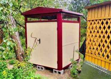 Премиум контейнер с установкой на блоки в СНТ Луч-2, Сергиево-Посадский район, МО