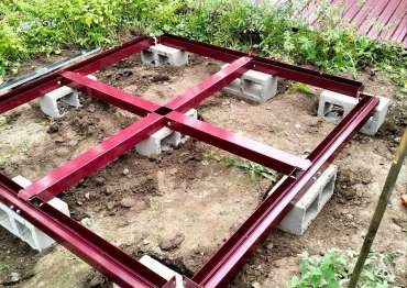 Бетонные блоки под премиум контейнер в СНТ Луч-2, Сергиево-Посадский район, МО