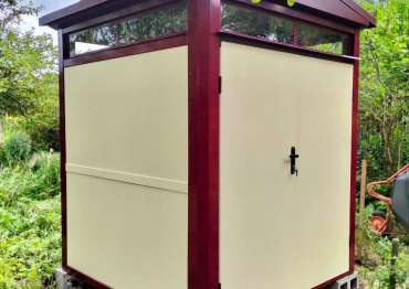 Контейнер для хранения с двускатной крышей в СНТ Луч-2, Сергиево-Посадский район, МО