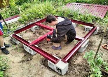 Сборка премиум контейнера на участке в СНТ Луч-2, Сергиево-Посадский район, МО