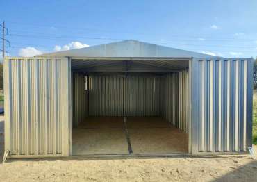 Контейнер-гараж в цинковом цвете в с. Белогостицы, Ростовский р-н, Ярославская область