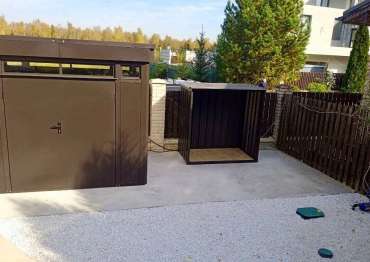 Контейнер + дровница в стильном цвете в д. Румянцево, Мытищинский р-он, МО