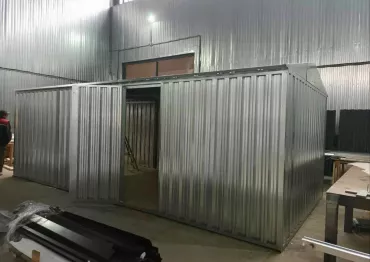 Автомобильный гараж в цинковом цвете для заказчика в дер. Мошницы, Солнечногорский р-н, МО