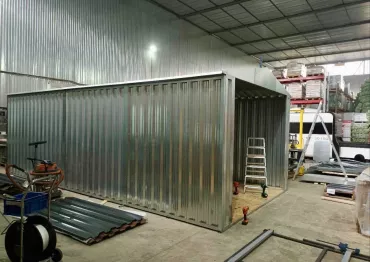Цинковый автомобильный гараж для заказчика в дер. Мошницы, Солнечногорский р-н, МО