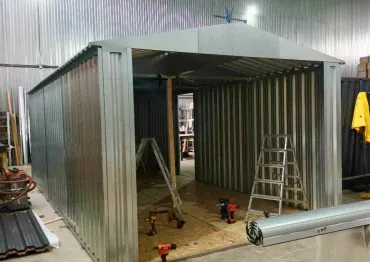 Цинковый гараж для заказчика в дер. Мошницы, Солнечногорский р-н, МО