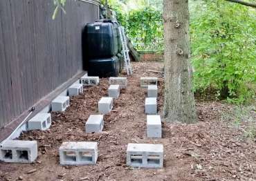 Площадка под современный контейнер для хранения с уменьшенной шириной для заказчика в с. Троицкое, Мытищинский р-н, МО