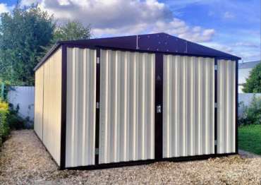 Гараж в двух цветах для заказчика в СНТ Литейщик, г.о. Дмитровский, МО