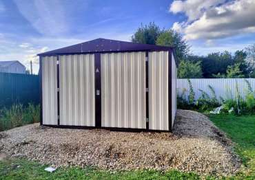 Гараж под мастерскую для заказчика в СНТ Литейщик, г.о. Дмитровский, МО