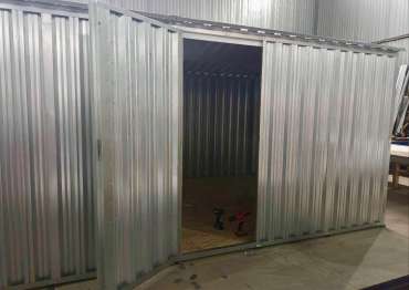 Гараж в цинковом цвете для заказчика в дер. Мошницы, Солнечногорский р-н, МО