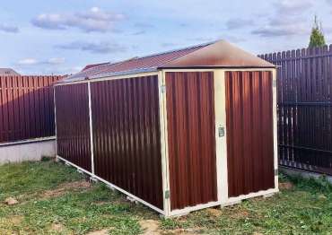 Хозблок для инвентаря для заказчика в дер. Троице-Сельцо, г. Мытищи, МО