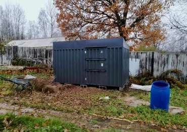 Хозблок для хранения с антивандальными засовами для заказчика в г. Наро-Фоминск, МО