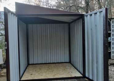 Компактный хозблок в двойной расцветке для заказчика в с. Жаворонки, Одинцовский р-н, МО