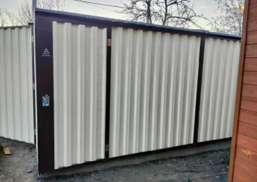 Стильный автомобильный гараж на участок для заказчика в дер. Митино, Заокский р-н, Тульская область