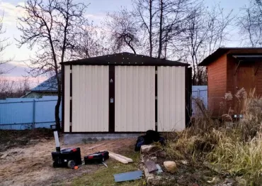 Универсальный автомобильный гараж на участок для заказчика в дер. Митино, Заокский р-н, Тульская область