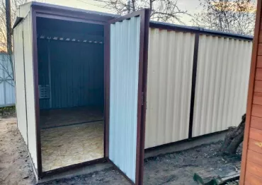 Стандартный автомобильный гараж на участок для заказчика в дер. Митино, Заокский р-н, Тульская область