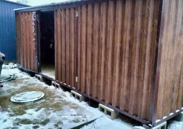 Универсальный хозблок для хранения вещей с принтом "под дерево" в дер. Слобода, Медновское сельское поселение, Тверская область