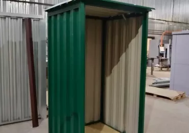 Универсальный миниатюрный хозблок в натуральном зеленом цвете на участок в садовое товарищество Химки-2, г. Сергиев-Посад, МО