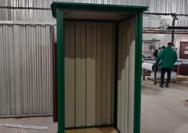 Компактный хозблок в превосходном зеленом цвете на участок в садовое товарищество Химки-2, г. Сергиев-Посад, МО