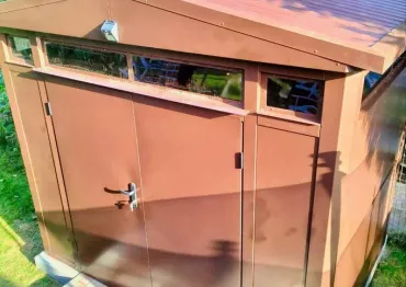 Уникальный премиум хозблок МАХ в шоколадном цвете на участок в СТ Салют, Истринский р-н, МО