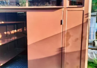 Элегантный премиум хозблок МАХ в шоколадном цвете на участок в СТ Салют, Истринский р-н, МО