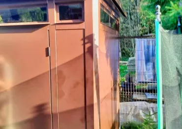  Компактный премиум хозблок МАХ в шоколадном цвете на участок в СТ Салют, Истринский р-н, МО