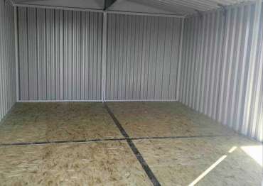  Износостойкий хозблок для хранения строительных материалов в светло-сером цвете в дер. Новинское