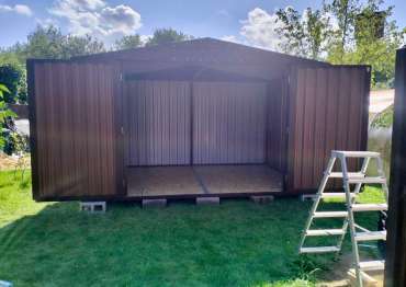 Современный гараж для хранения личных вещей в двойной расцветке в с. Успенское, Одинцовский р-н, МО