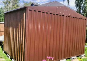 Оригинальный гараж для хранения личных вещей в двойной расцветке в с. Успенское